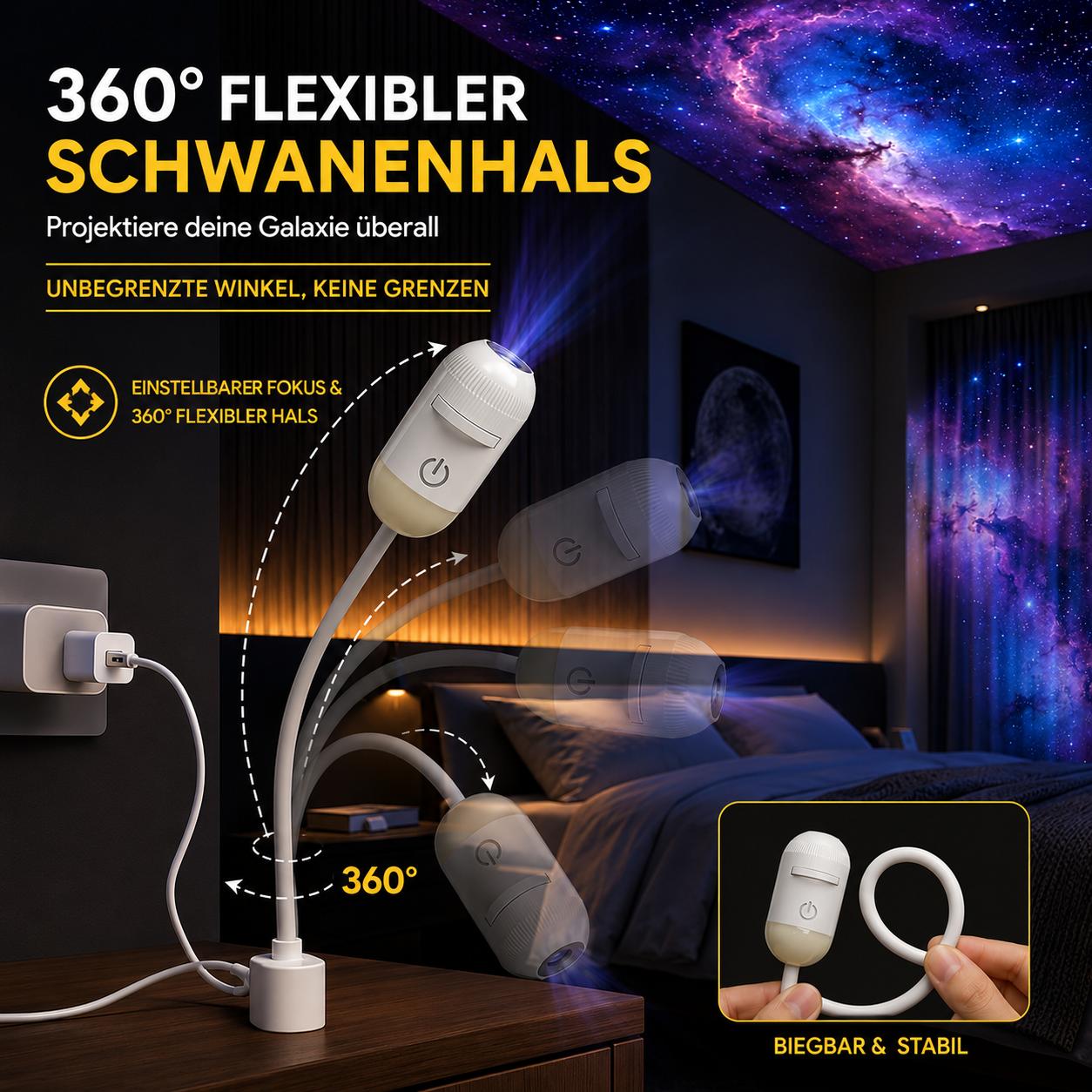 360 Grad Schwanenhals