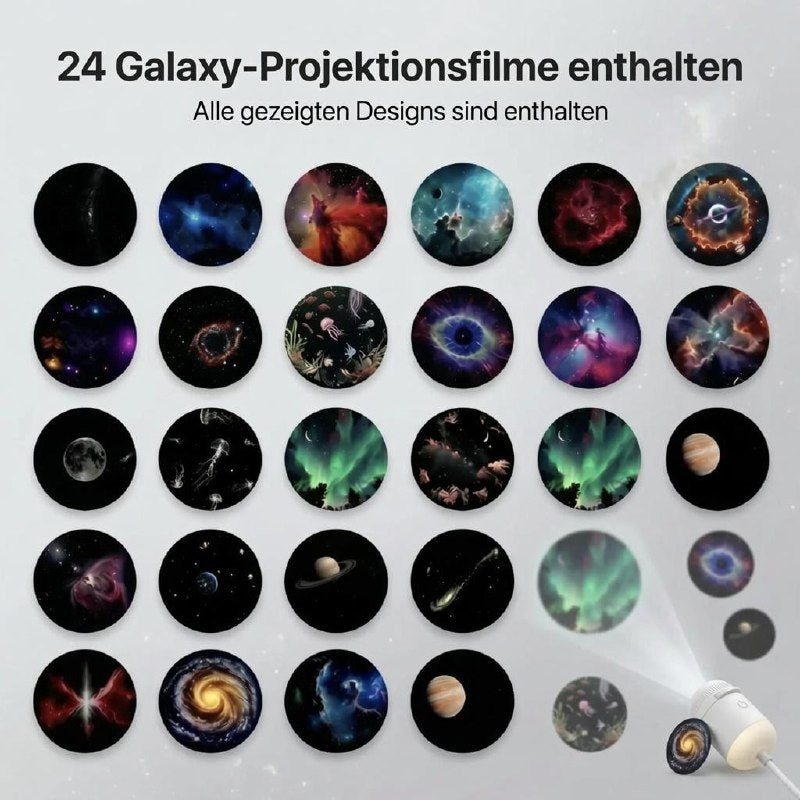 24 Galaxie-Folien inklusive